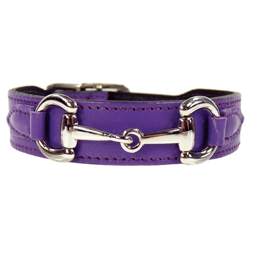 BELMONT Style Dog Collar in Lavender & Nickel