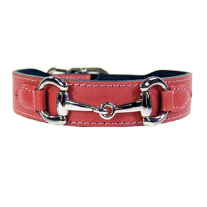 BELMONT Style Dog Collar in Petal Pink & Nickel - Posh Puppy Boutique