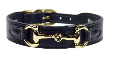 BELMONT Style Dog Collar in Jet Black