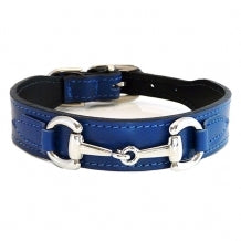 BELMONT Style Dog Collar in Cobalt Blue