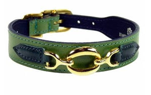 Hartman Collar in Ivy Green & Lime Green - Posh Puppy Boutique