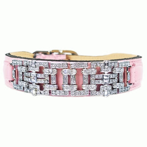 Haute Couture Art Deco in Sweet Pink & Nickel - Posh Puppy Boutique