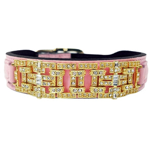 Haute Couture Art Deco in Sweet Pink & Gold - Posh Puppy Boutique