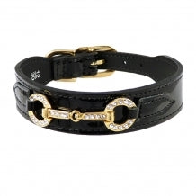 Holiday Crystal Bit in Black Patent - Posh Puppy Boutique