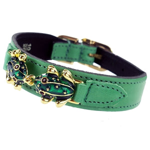 Leap Frog Collar in Kelly Green - Posh Puppy Boutique