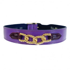 Mayfair Collar in Grape and Wine - Posh Puppy Boutique