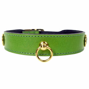 St. Tropez Collection Dog Collar in Lime Green - Posh Puppy Boutique