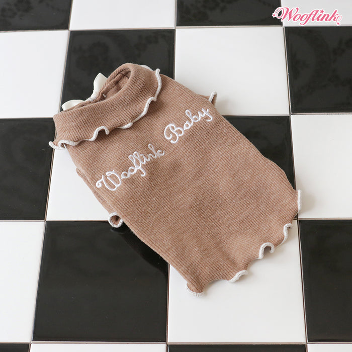 Wooflink Baby Knit Blouse - Chocolate