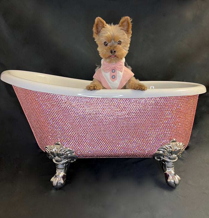 Diamond Crystal Dog Bathtub - Many Colors