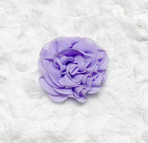 Chiffon Flower Hair Bow in Lavender