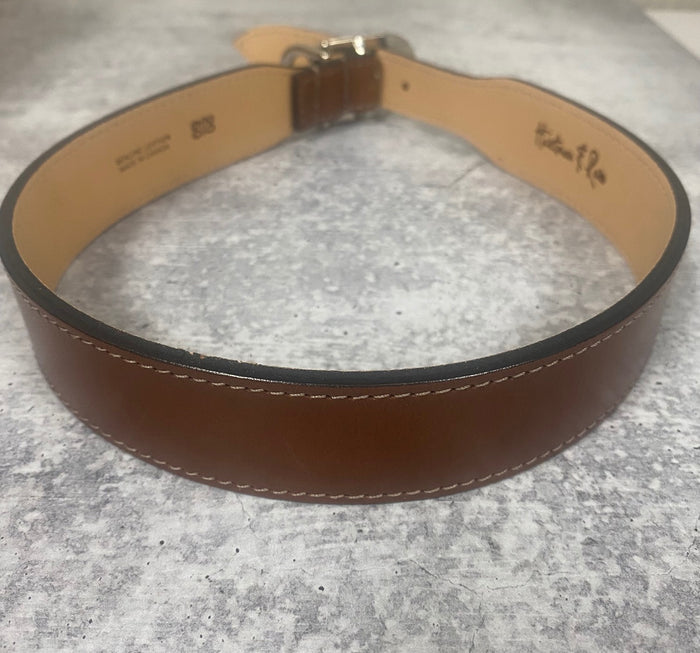 Italian Leather Collar in Brown