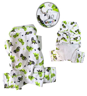 Playful Dinosaur Flannel Pajamas - Posh Puppy Boutique