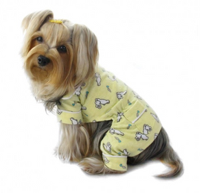Hopping Bunny Flannel Pajamas - Posh Puppy Boutique