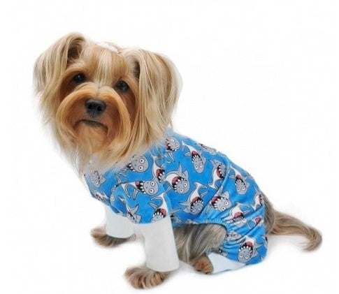 Ultra Soft Minky Silly Sharks Pajamas & Matching Blanket