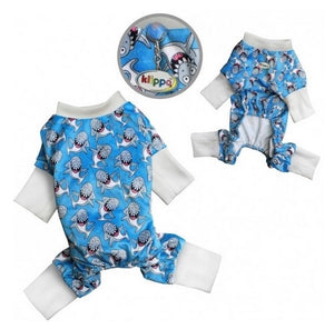 Ultra Soft Minky Silly Sharks Pajamas & Matching Blanket - Posh Puppy Boutique