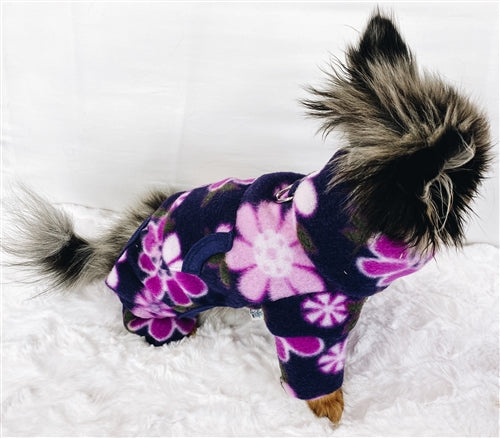 Midnight Garden Fleece Turtleneck Pajamas & Matching Blanket