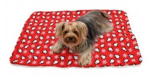 Penguins & Snowflakes Flannel-Ultra-Plush Blanket - Red - Posh Puppy Boutique