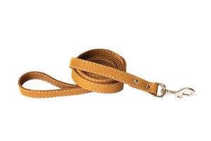Tan Quick-Release Leather Collar