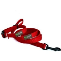 Mimi Green Fire Hydrant Red Webbing Dog Collar - Posh Puppy Boutique