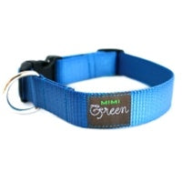 Mimi Green Sky Webbing Dog Collar - Posh Puppy Boutique