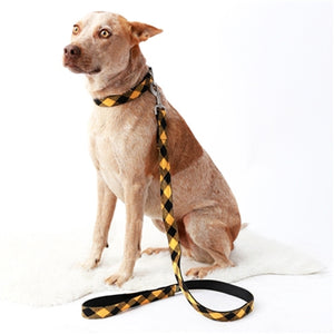 Mimi Green Buffalo Plaid Flannel Dog Collars - Posh Puppy Boutique