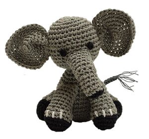 Knit Knacks Bubbles the Baby Elephant Toy - Posh Puppy Boutique