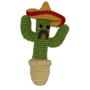 Knit Knacks Cactus Organic Cotton Small Dog Toy - Posh Puppy Boutique