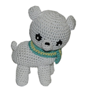 Knit Knacks Polar Bear Organic Cotton Small Dog Toy - Posh Puppy Boutique