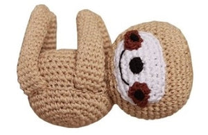 Knit Knacks Fraggles the Funny Baby Sloth Organic Cotton Small Dog Toy - Posh Puppy Boutique