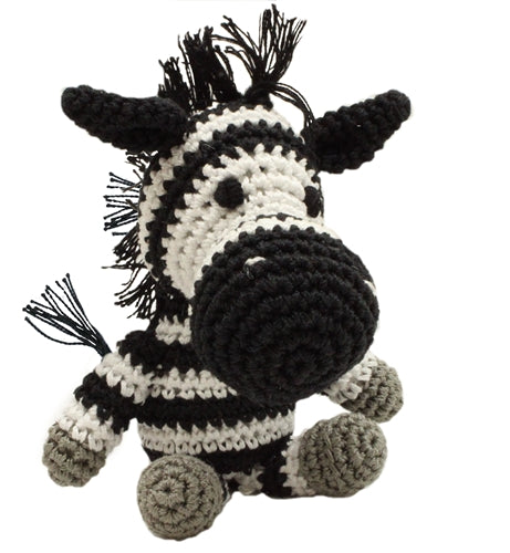 Zsa Zsa the Zebra Knit Toy