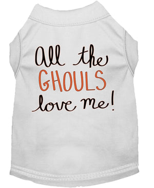 All the Ghouls Love Me Screen Print Dog Shirt in Many Colors - Posh Puppy Boutique