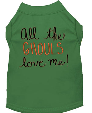 All the Ghouls Love Me Screen Print Dog Shirt in Many Colors - Posh Puppy Boutique