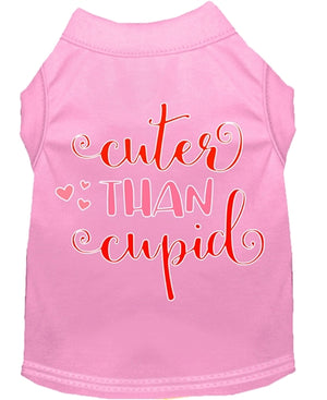 Cuter Than Cupid Screen Print Dog Shirt- in Many Colors - Posh Puppy Boutique
