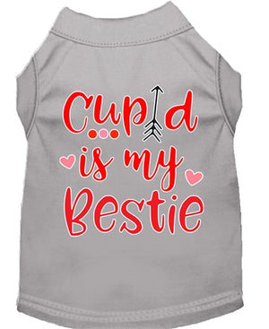 Cupid is my Bestie Screen Print Dog Shirt in Many Colors - Posh Puppy Boutique