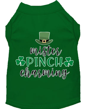 Mr. Pinch Charming Screen Print Dog Shirt in Many Colors - Posh Puppy Boutique