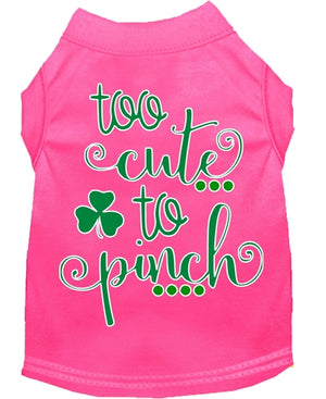 Too Cute to Pinch Screen Print Dog Shirt in Many Colors - Posh Puppy Boutique