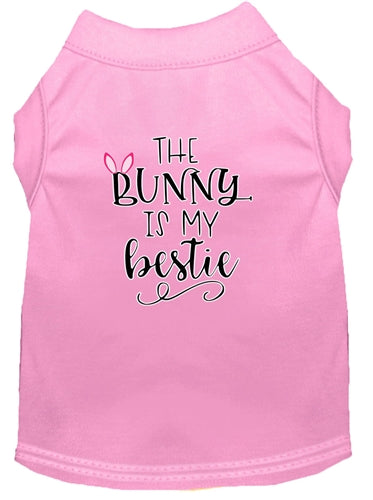 The Bunny is My Bestie Screen Print Dog Shirt in Many Colors