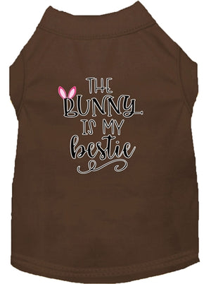 The Bunny is My Bestie Screen Print Dog Shirt in Many Colors - Posh Puppy Boutique