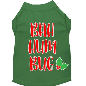 Bah Humbug Screen Print Dog Shirt in Many Colors - Posh Puppy Boutique