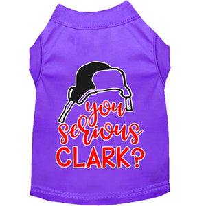 You Serious Clark? Screen Print Dog Shirt in Many Colors - Posh Puppy Boutique