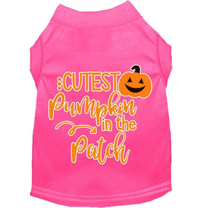 Cutest Pumpkin in the Patch Screen Print Dog Shirt in Many Colors - Posh Puppy Boutique