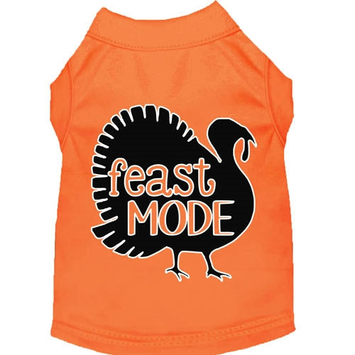 Feast Mode Screen Print Dog Shirt in Many Colors