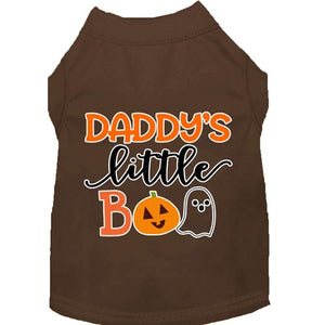 Daddy's Little Boo Screen Print Dog Shirt in Many Colors - Posh Puppy Boutique