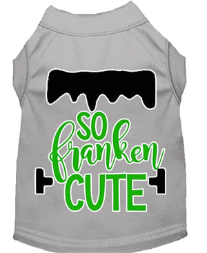 So Franken Cute Screen Print Dog Shirt in Many Colors - Posh Puppy Boutique