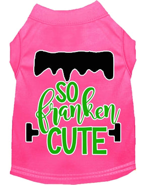 So Franken Cute Screen Print Dog Shirt in Many Colors - Posh Puppy Boutique
