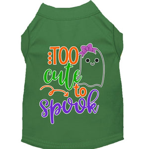 Too Cute to Spook-Girly Ghost Screen Print Dog Shirt in Many Colors - Posh Puppy Boutique
