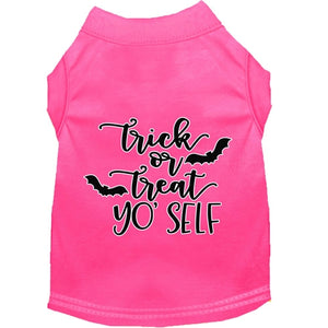 Trick or Treat Yo' Self Screen Print Dog Shirt in Many Colors - Posh Puppy Boutique
