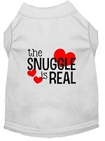 The Snuggle is Real Screen Print Dog Shirt in Many Colors