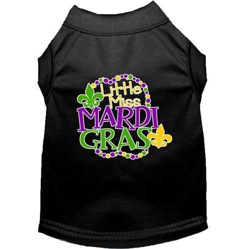 Miss Mardi Gras Screen Print Mardi Gras Dog Shirt in Many Colors