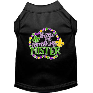 Throw me Something Screen Print Mardi Gras Dog Shirt in Many Colors - Posh Puppy Boutique